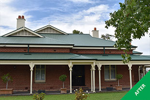 Cheltenham- Colorbond roof painting - Caulfield Green Acratex - painted - 2