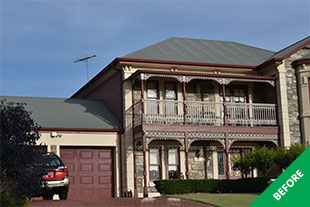 Flagstaff Hill - Colorbond roof restoration - Slate Grey - before restoration