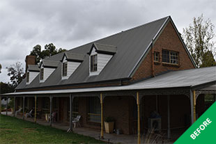 Forreston - Metal roof restoration - before 1