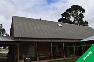 Forreston - Metal roof restoration - before 2