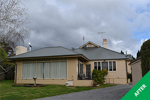 Glenunga- colorbond roof painting- Slate Grey Acratex Cool Roof -painted 3