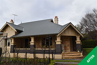 Glenunga- colorbond roof painting- Slate Grey Acratex Cool Roof -painted 4