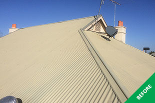Glenunga- colorbond roof painting- Slate Grey -before 3