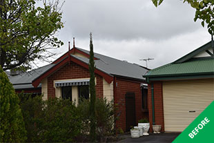 Greenwith 3 - Corrugated iron roof restoration - Slate Grey - before 3