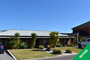 Greenwith - faded colorbond roof restoration - Slate Grey -before 2