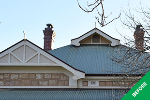 Kings Park- Colorbond roof painting - Woodland Grey Acratex - before - 1