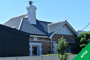 Norwood- Colorbond roof restoration - Woodland Grey Dulux Acratex -painted 3