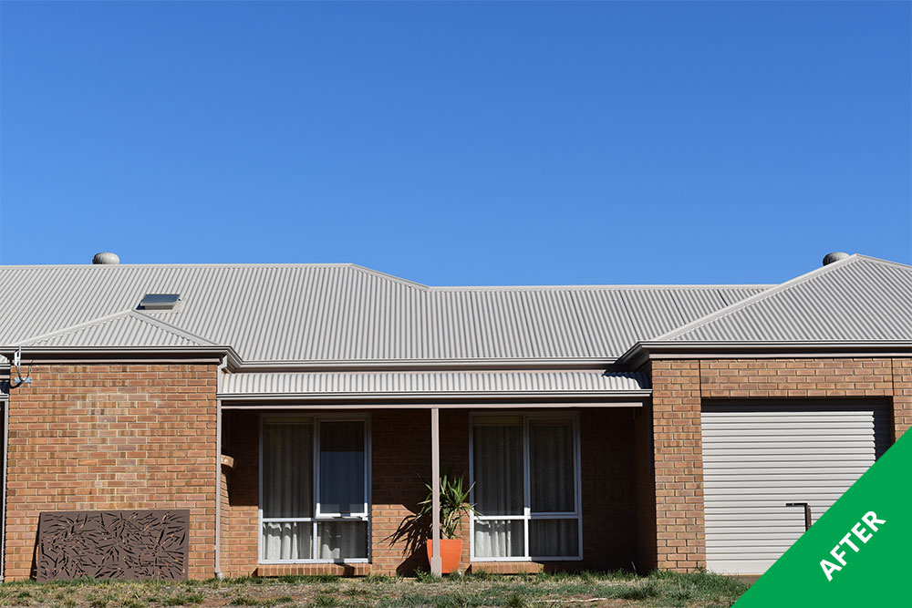 One Tree Hill - COLORBOND® steel roof restoration - Dulux® Acratex® Birch Grey