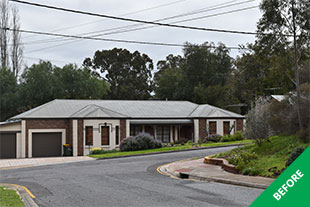 Tea Tree Gully- Colorbond roof restoration- faded Slate Grey - before 1