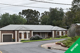 Tea Tree Gully- Colorbond roof restoration- faded Slate Grey - before 2