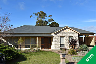 Victor Harbor - tin roof restoration - Slate Grey Dulux Cool Roof -painted 2