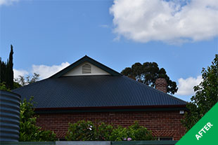 Wayville - metal roof painting- Gun Metal Grey Acratex Cool Roof -painted 3