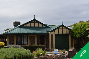 Woodcroft - Colorbond roof restoration - Caulfield Greeen - Dulux Cool Roof - painted roof 3
